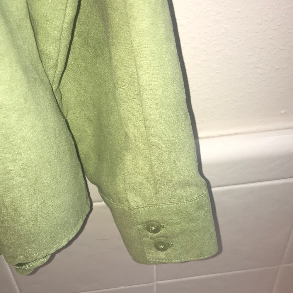 Lemon Grass Studio Light Green Soft Touch Blouse. - Picture 6 of 7